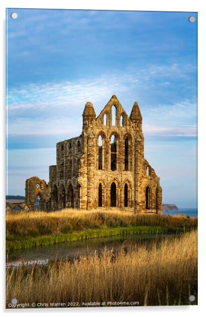 Whitby Abbey North Yorkshire early morning light Acrylic by Chris Warren