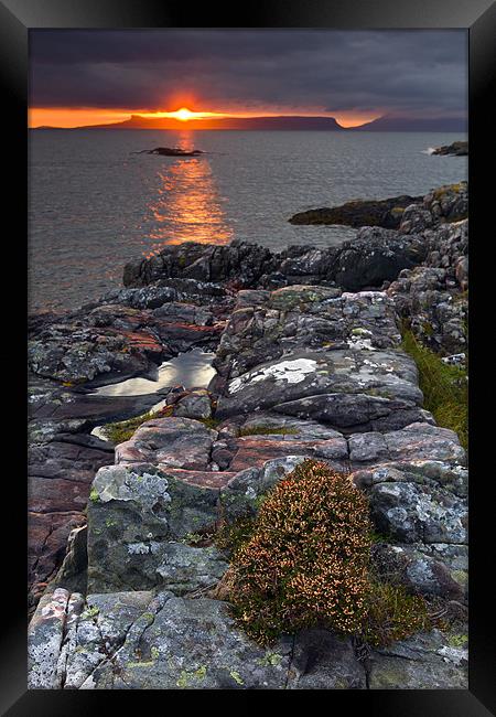 Sunset At Portnaluchaig, Arisaig, Scotland Framed Print by Richard Nicholls