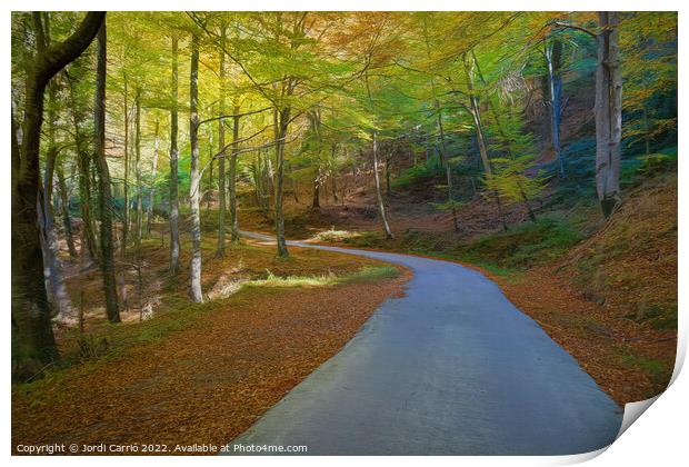 Collsacabra Forest Path - Picturesque Edition  Print by Jordi Carrio