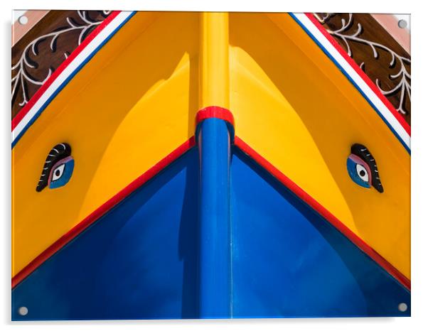 Gorgeous Luzzu boat Acrylic by Jason Wells