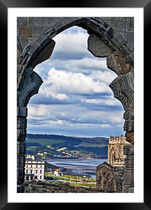Whitby through The Arch Framed Mounted Print by Joyce Storey