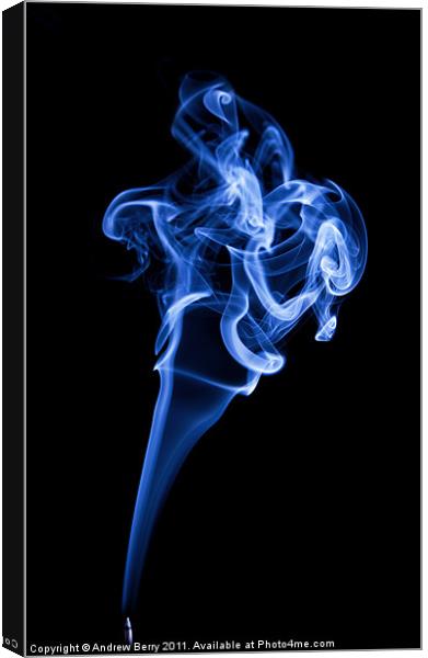 Rising Swirling Smoke Canvas Print by Andrew Berry