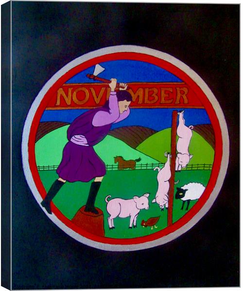 Medieval November Canvas Print by Stephanie Moore