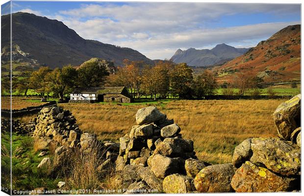 Little Langdale Views Canvas Print by Jason Connolly