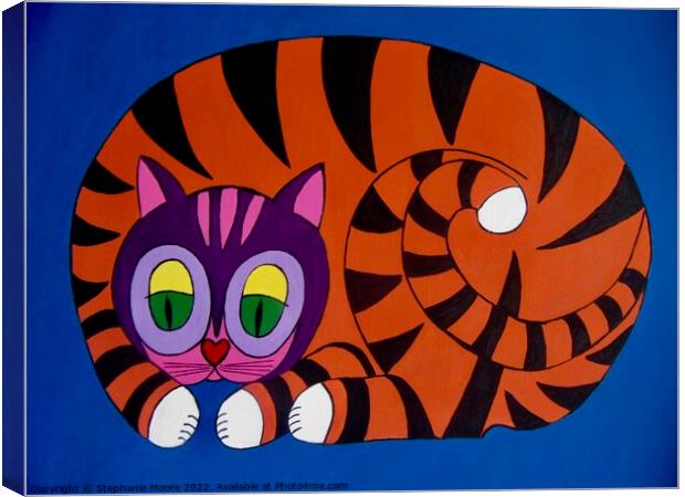 Unity Cat #4 Canvas Print by Stephanie Moore