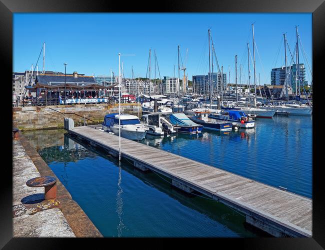 Cap'n Jaspers, The Barbican, Plymouth  Framed Print by Darren Galpin