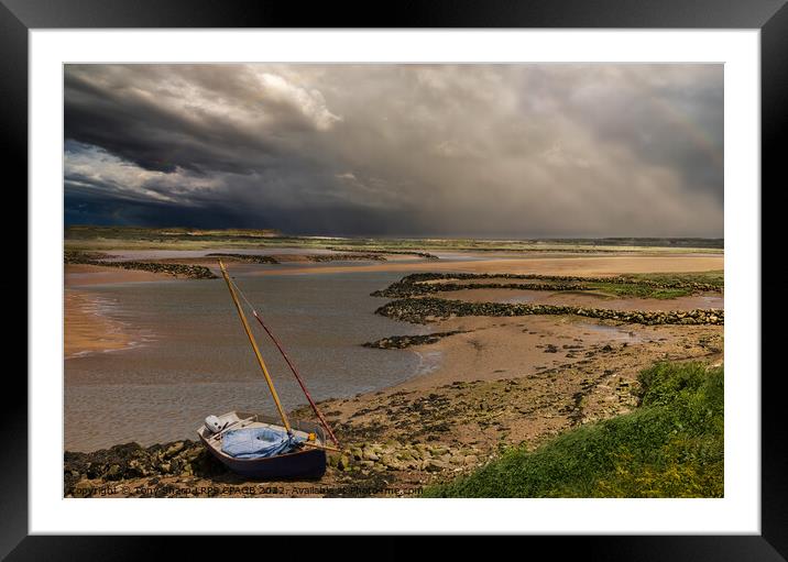 AFTER THE STORM - ESTUARY NORFOLK COASTLINE Framed Mounted Print by Tony Sharp LRPS CPAGB