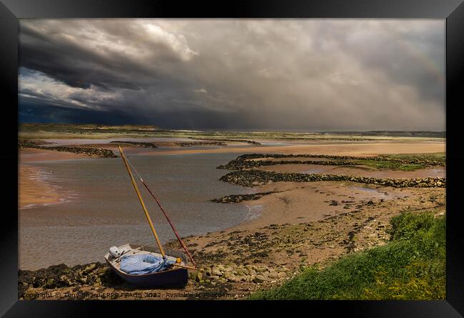AFTER THE STORM - ESTUARY NORFOLK COASTLINE Framed Print by Tony Sharp LRPS CPAGB