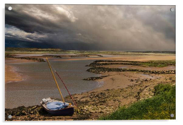 AFTER THE STORM - ESTUARY NORFOLK COASTLINE Acrylic by Tony Sharp LRPS CPAGB