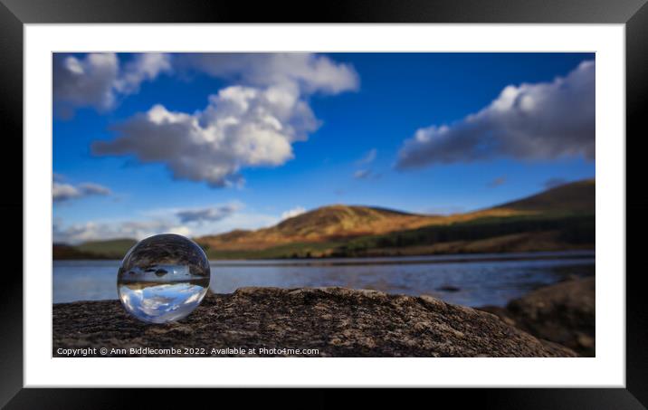Sphere at Loch Doon Framed Mounted Print by Ann Biddlecombe