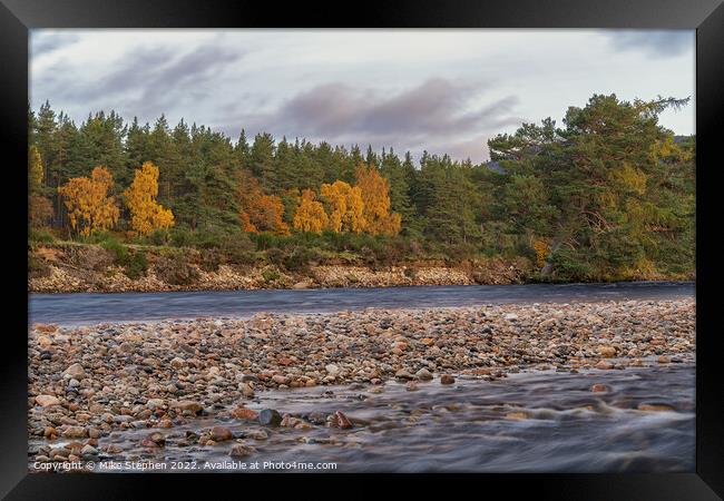 Autumn, River Dee Framed Print by Mike Stephen