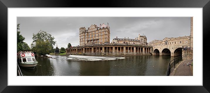 Bath and river Avon Framed Mounted Print by Tony Bates