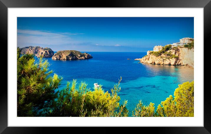 Majestic View of the Turquoise Sea Framed Mounted Print by Jeremy Sage