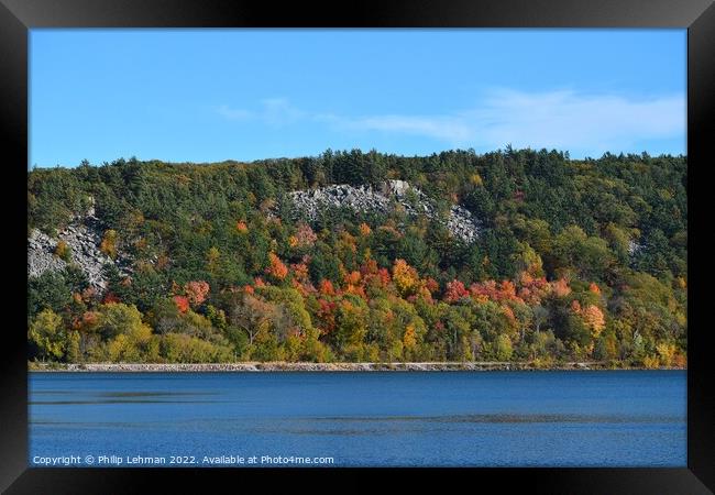 Devil's Lake October 18th (13A) Framed Print by Philip Lehman