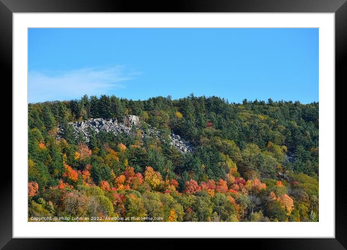 Devil's Lake October 18th (3A) Framed Mounted Print by Philip Lehman