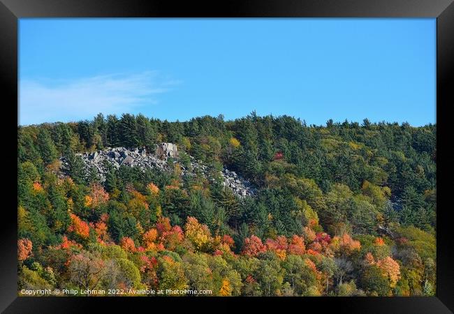 Devil's Lake October 18th (3A) Framed Print by Philip Lehman