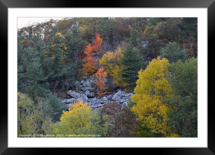 Devil's Lake October 18th (10A) Framed Mounted Print by Philip Lehman