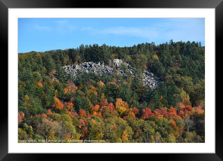 Devil's Lake October 18th (20A) Framed Mounted Print by Philip Lehman