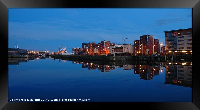 City Quay Apartments Framed Print by Ben Hirst