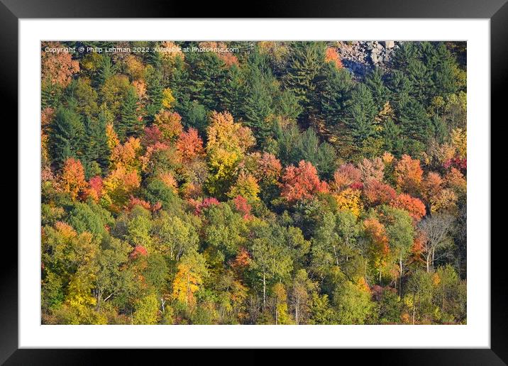 Devil's Lake October 18th (99A) Framed Mounted Print by Philip Lehman