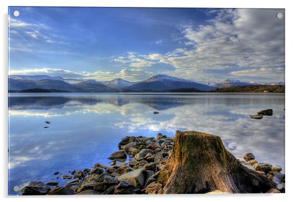 Trossachs, Loch Lomond Acrylic by Paul Messenger