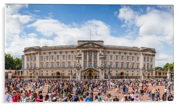 Tourists outside Buckingham Palace Acrylic by Jason Wells