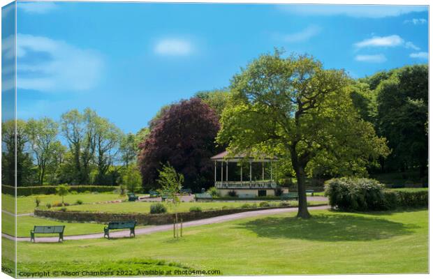 Elsecar Park Canvas Print by Alison Chambers