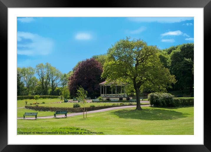 Elsecar Park Framed Mounted Print by Alison Chambers