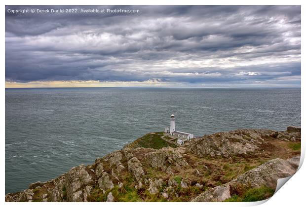 South Stack Lighthouse, Anglesey Print by Derek Daniel