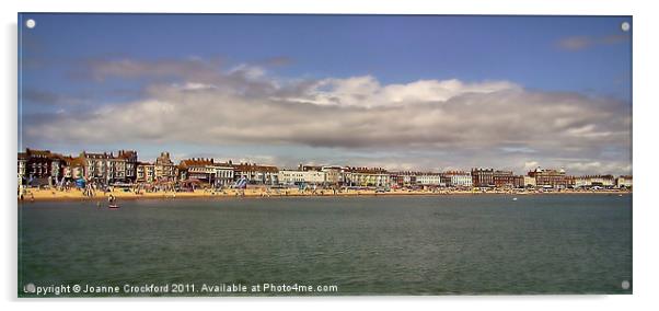 Weymouth sea front Acrylic by Joanne Crockford