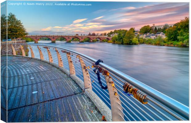 River Tay View point, Perth, Scotland Canvas Print by Navin Mistry