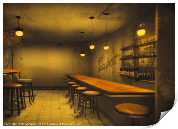 Abandoned Cheers Print by Beryl Curran