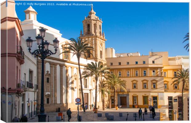 'Historic Cadiz Cathedral: Southern Spain's Jewel' Canvas Print by Holly Burgess