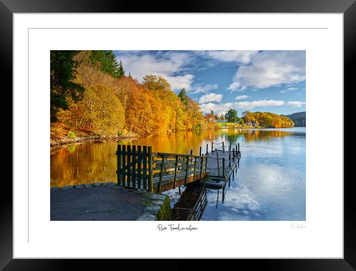 River Tummel in  autumn Framed Mounted Print by JC studios LRPS ARPS