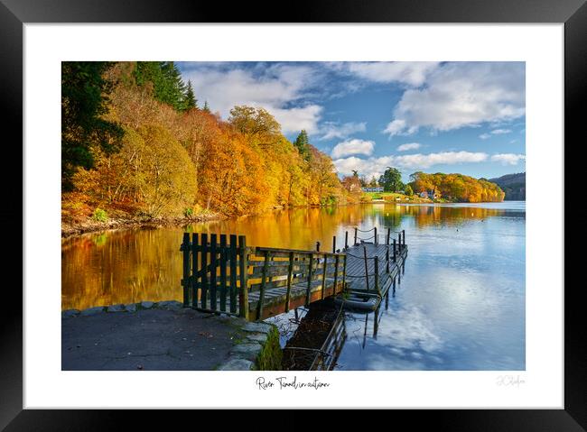 River Tummel in  autumn Framed Print by JC studios LRPS ARPS