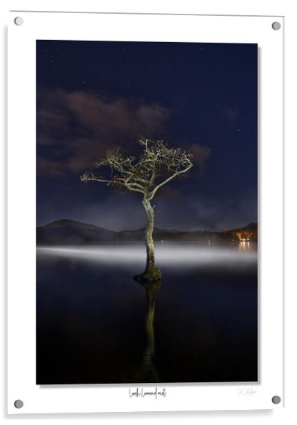 Loch Lomond mist Acrylic by JC studios LRPS ARPS
