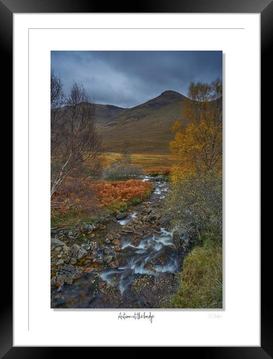 Autumn at the bridge Framed Mounted Print by JC studios LRPS ARPS