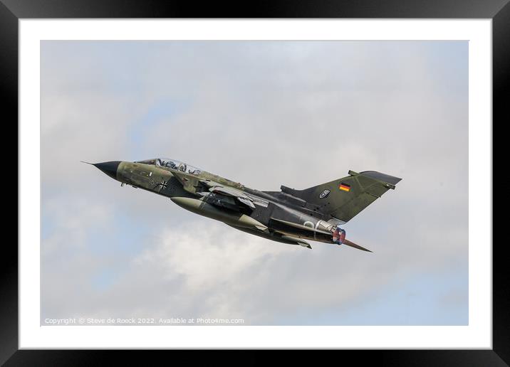 Panavia Tornado Luftwaffe Framed Mounted Print by Steve de Roeck