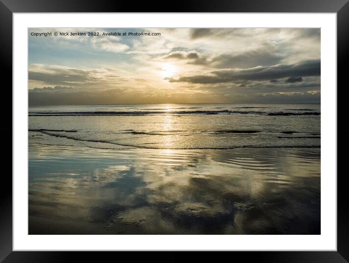 Dunraven Bay on the Glamorgan Heritage Coast Framed Mounted Print by Nick Jenkins