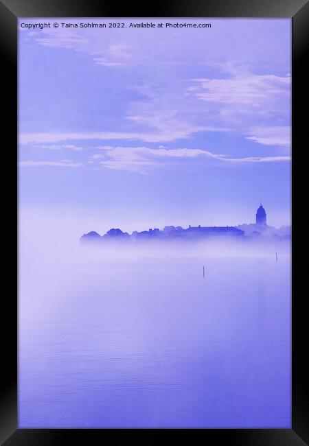 Blue Hour Sea Mist Framed Print by Taina Sohlman