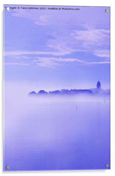 Blue Hour Sea Mist Acrylic by Taina Sohlman