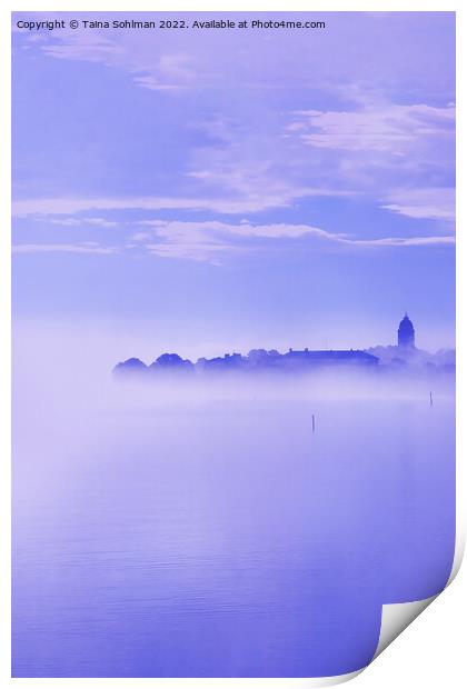Blue Hour Sea Mist Print by Taina Sohlman