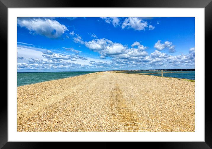 Serenity in Solent Framed Mounted Print by Roger Mechan