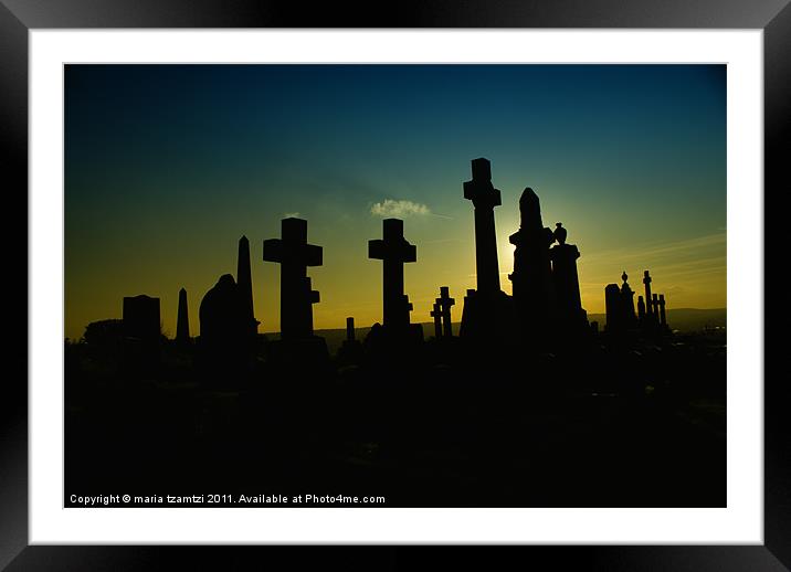 Undercliffe Cemetery, Bradford Framed Mounted Print by Maria Tzamtzi Photography