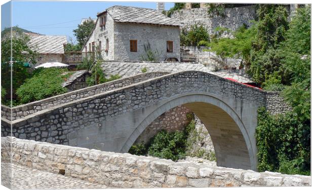 Stari Most in Mostar Canvas Print by Jason Wells