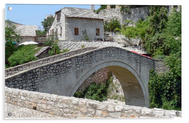 Stari Most in Mostar Acrylic by Jason Wells