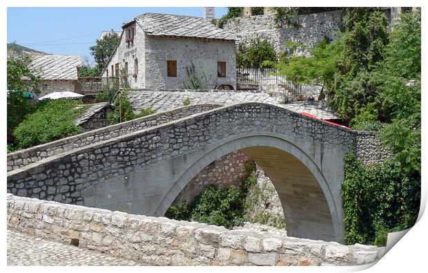 Stari Most in Mostar Print by Jason Wells