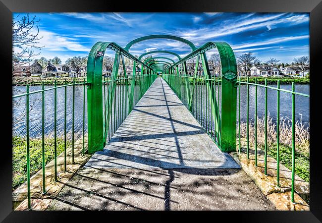 Low Green Bridge Framed Print by Valerie Paterson