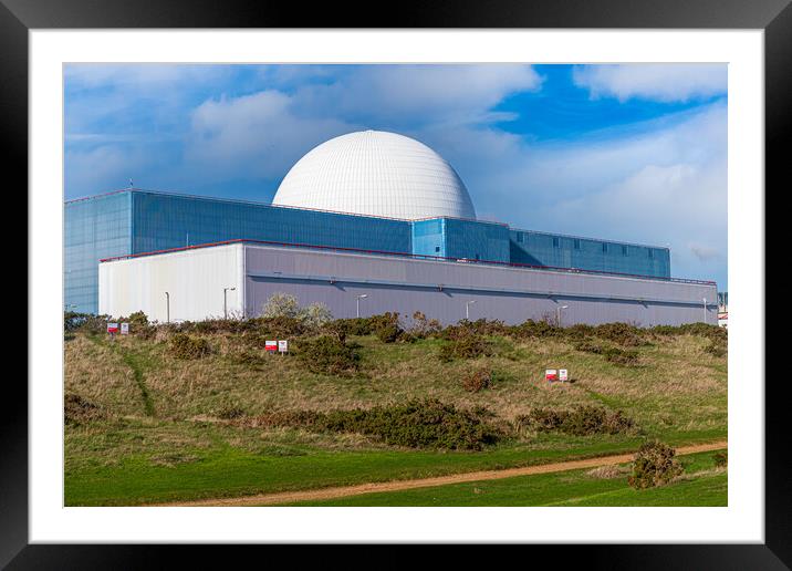 Sizewell nuclear power station  suffolk coast Framed Mounted Print by Kevin Snelling