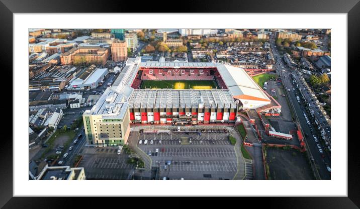 Bramall Lane Framed Mounted Print by Apollo Aerial Photography